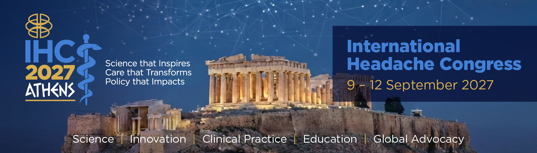IHC 2027 Athens save the date banner